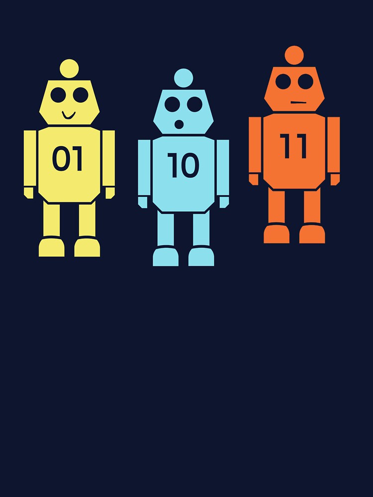 Cute Robots Binary Christian's Shirt Survivor Season 50 by TackyTime