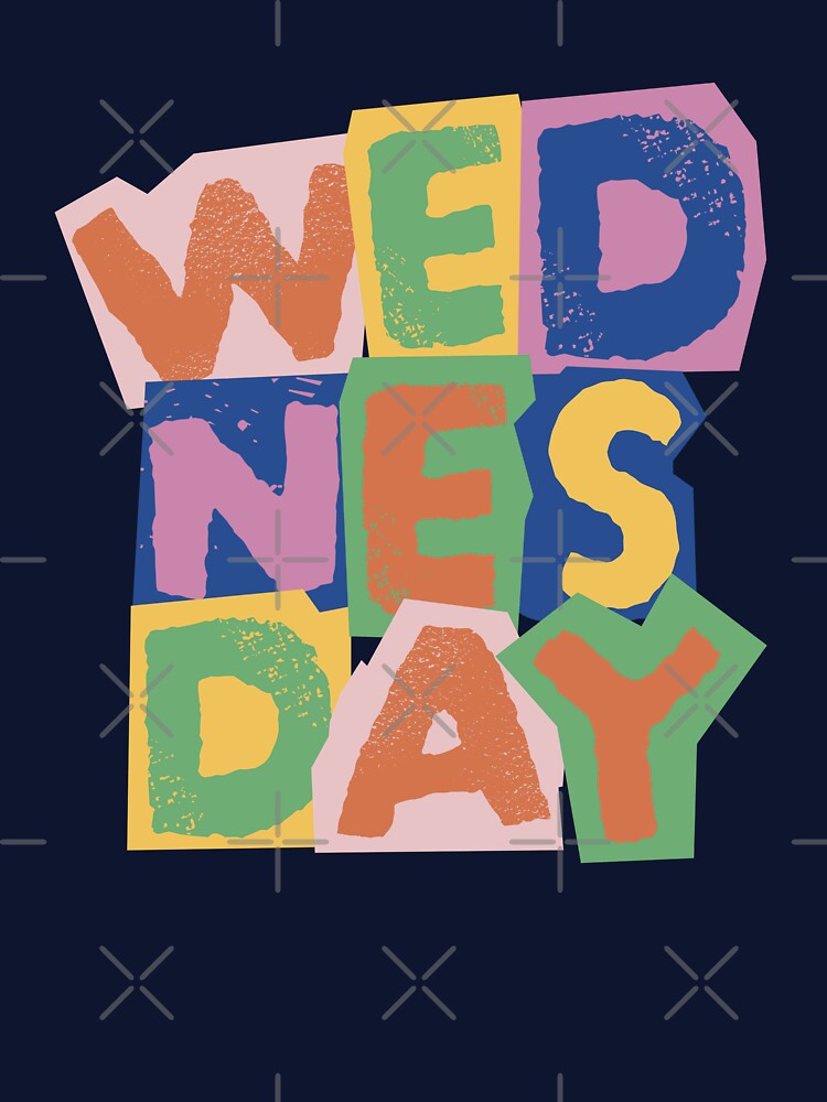 Wednesday Band Retro Letters by Hayjay317