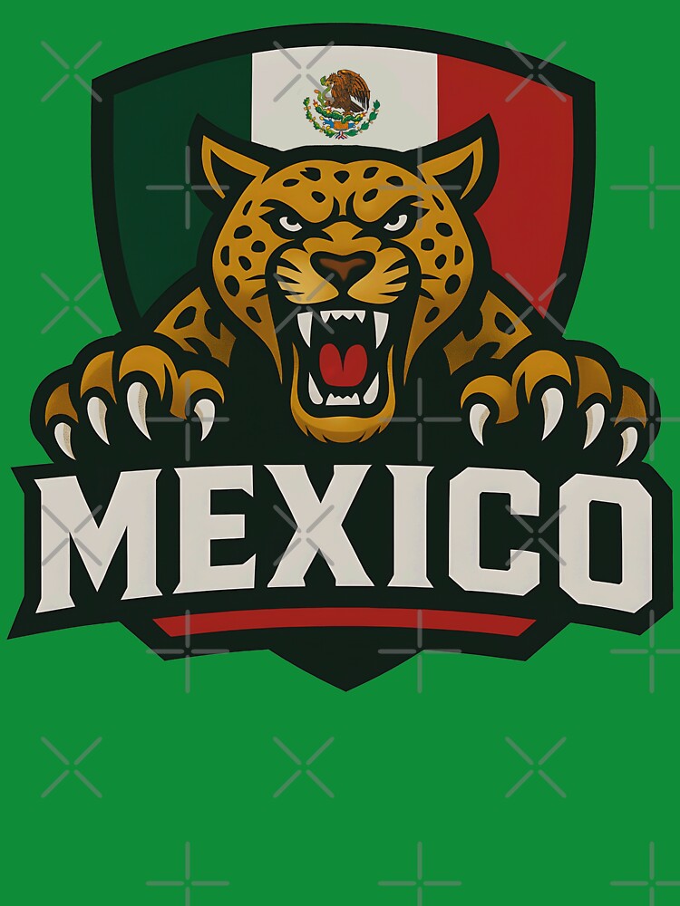 Mexico Jaguar Sports T-Shirt | Mexican Flag Emblem Tee | World Cup 2026 National Pride by legendaryskins