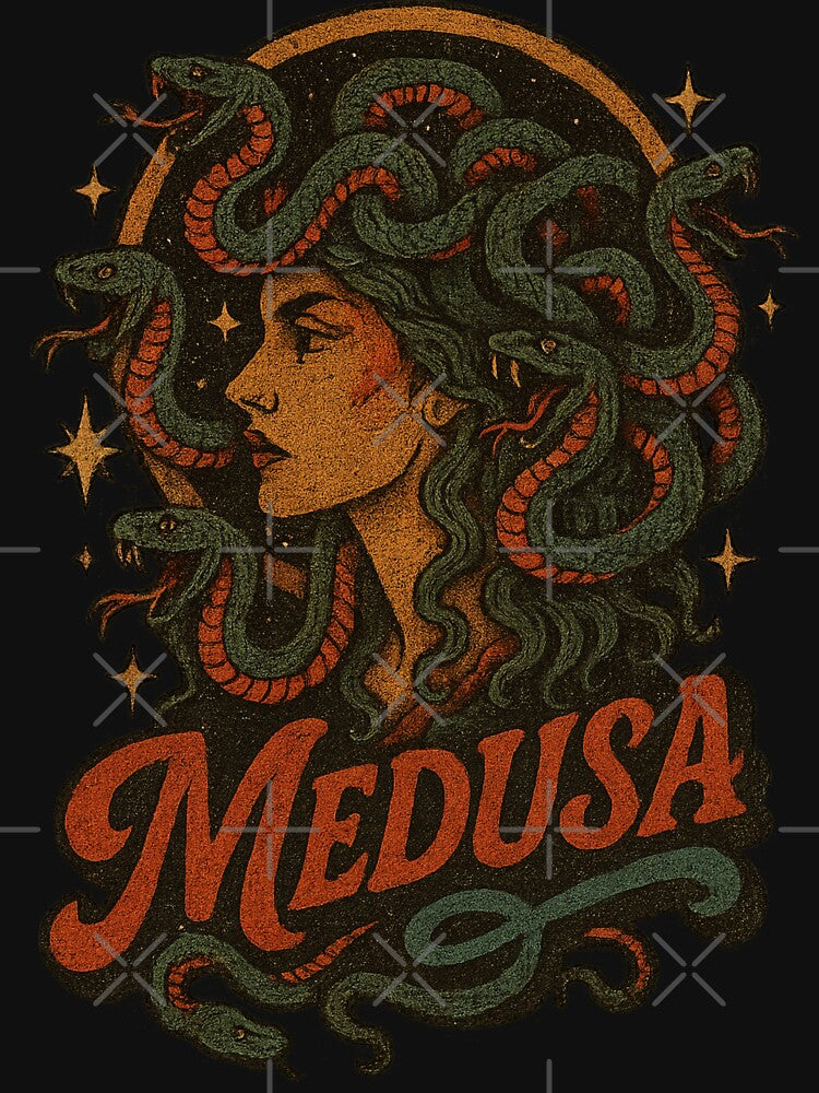 Vintage Medusa Mythology Graphic by SezzyDesigns