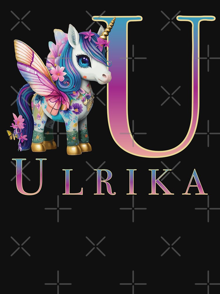 Ulrika name with a cute unicorn by Lubellebubble20