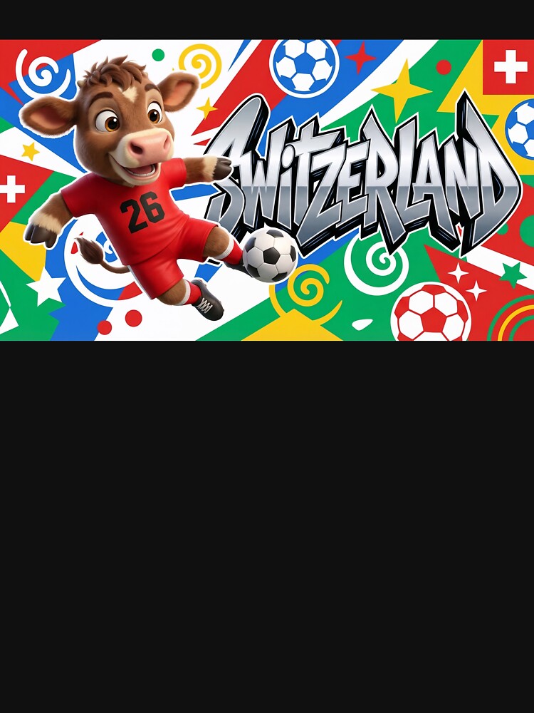 World Cup 2026 Switzerland Soccer Team Fan Art by Jesús Iachini
