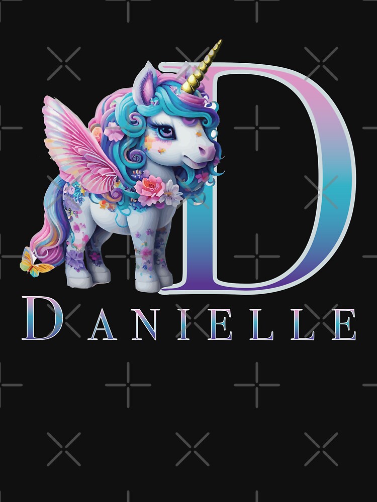 Danielle name with a cute unicorn by Lubellebubble20