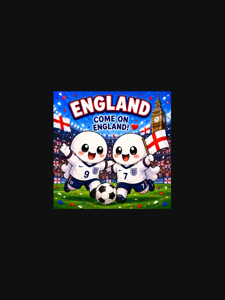 Cute England Football Ghost by QuirkNest Studio