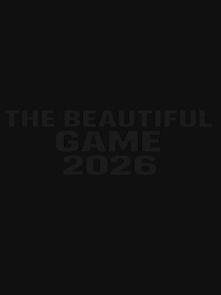 The Beautiful Game 2026 Minimalist Football T-Shirt by ArthUpscale