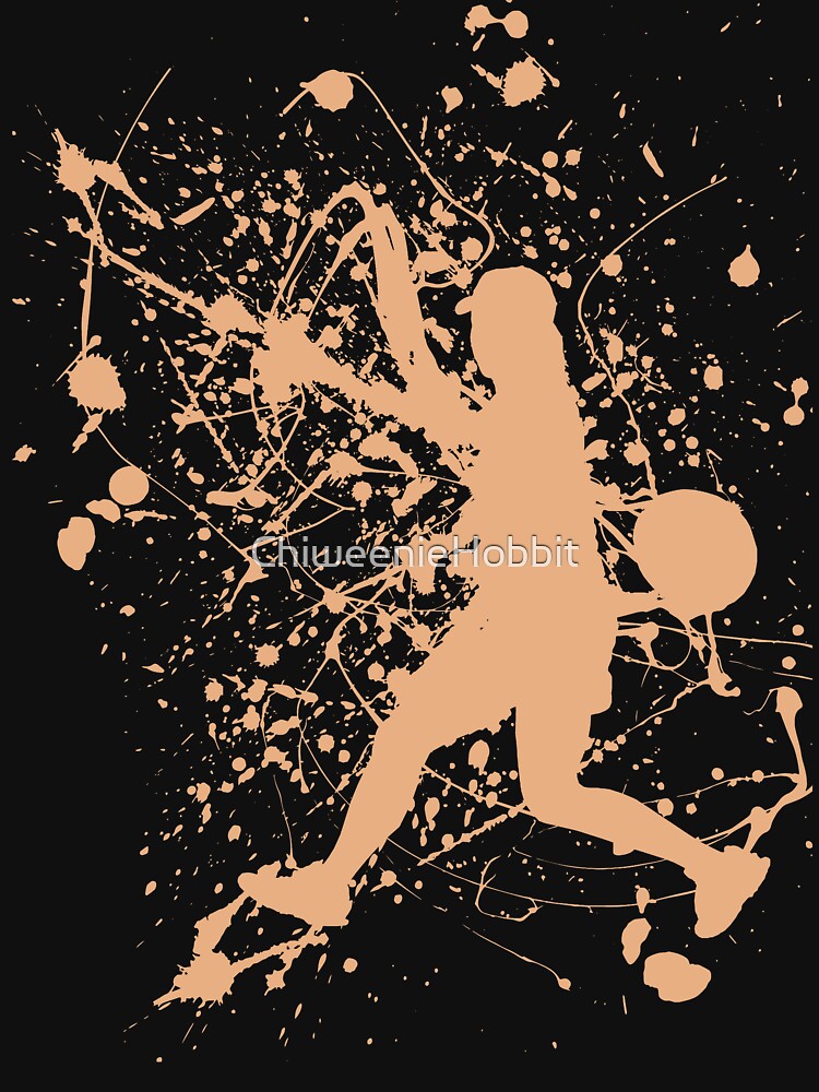 Peach Paint Splatter Tennis by ChiweenieHobbit