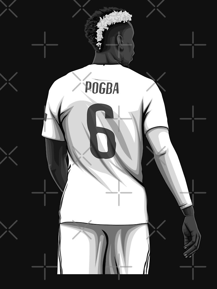 Paul Pogba Black and White Version by Aldduardo
