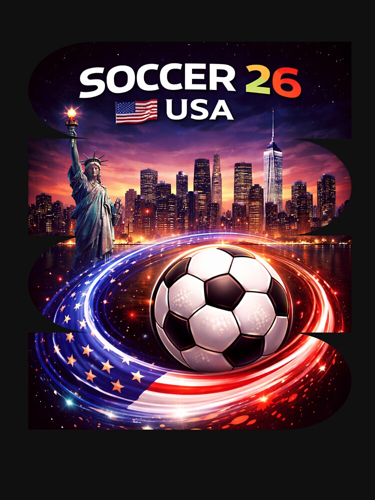 USA Soccer 2026 Shirt, Soccer 26 USA Fan Tee, United States Soccer Graphic by MK-Charlie