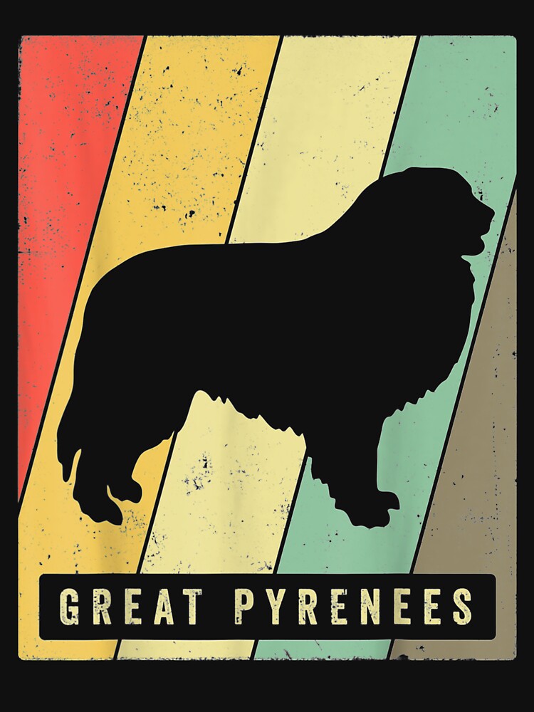 Great Pyrenees Dog Retro Vintage Gift by lolahomya