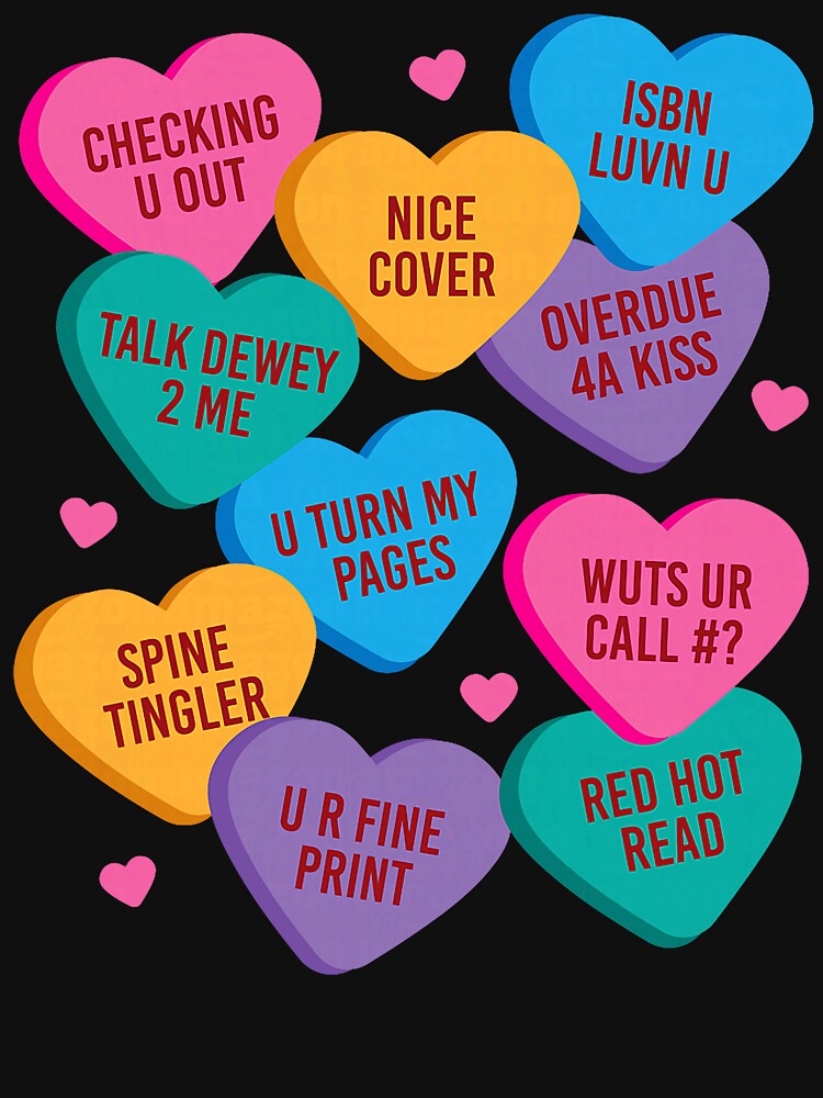 Funny Librarian Shirt Valentines Book Worm Reading by RobertKnow