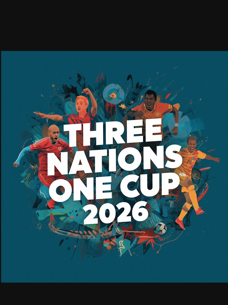 Three Nations One Cup 2026 — USA Canada Mexico World Cup Fan t-shirt by PitchPixel