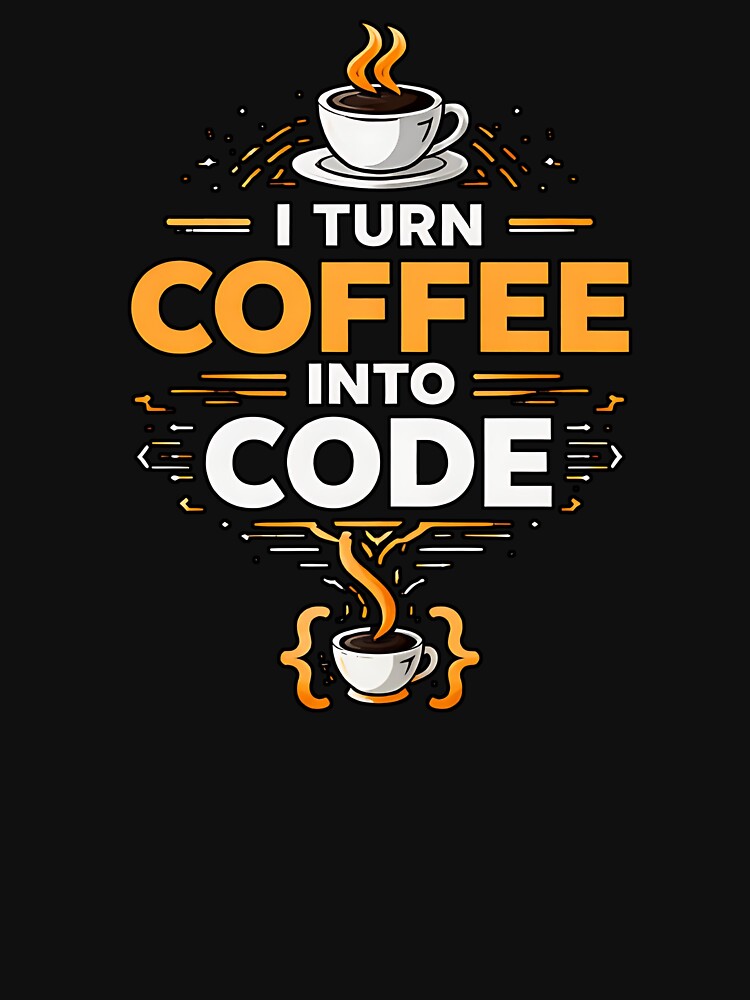 I turn coffee into code by Plot Twist Outfitters