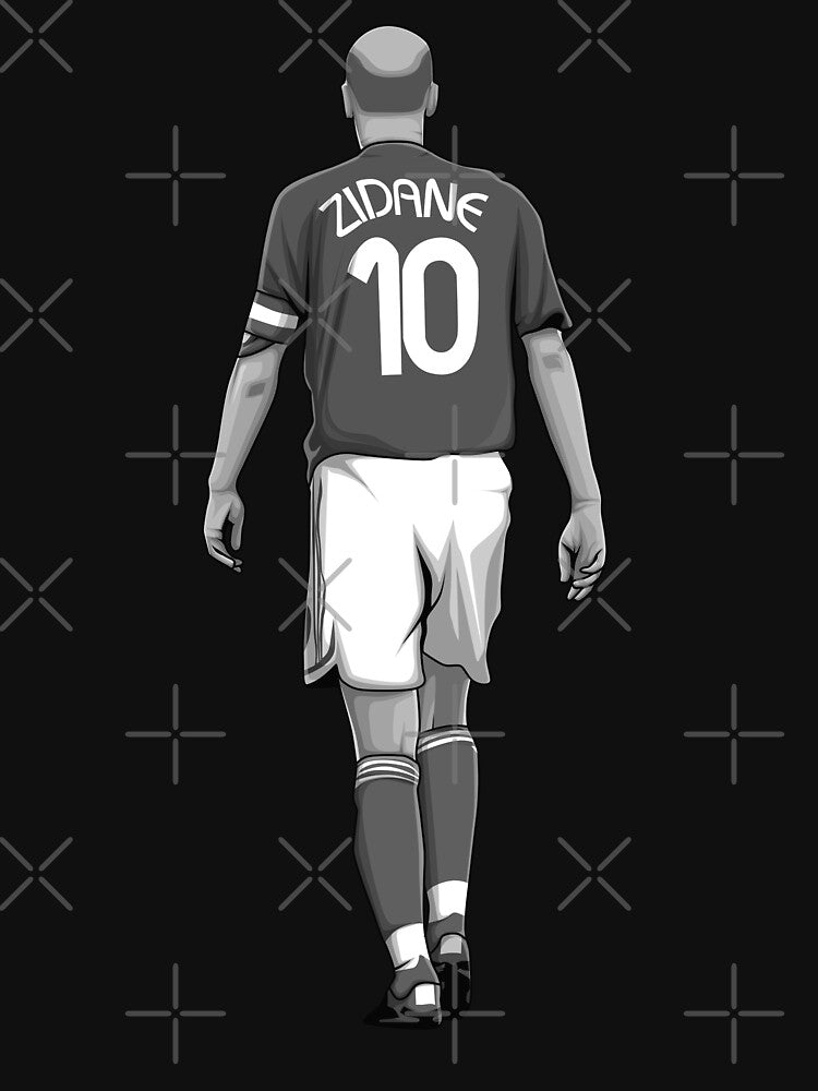Zinedine Zidane Black and White Version by Aldduardo