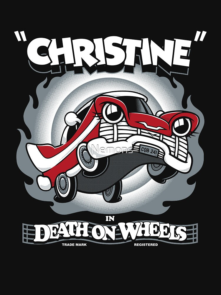 Vintage Cartoon Christine - Killer Car - Creepy Cute Horror by Nemons