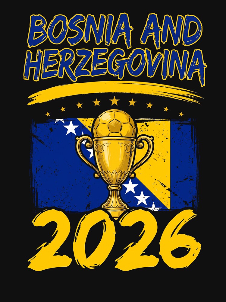 Bosnia And Herzegovina 2026 Football World Cup Fan Supporter by SofenArt