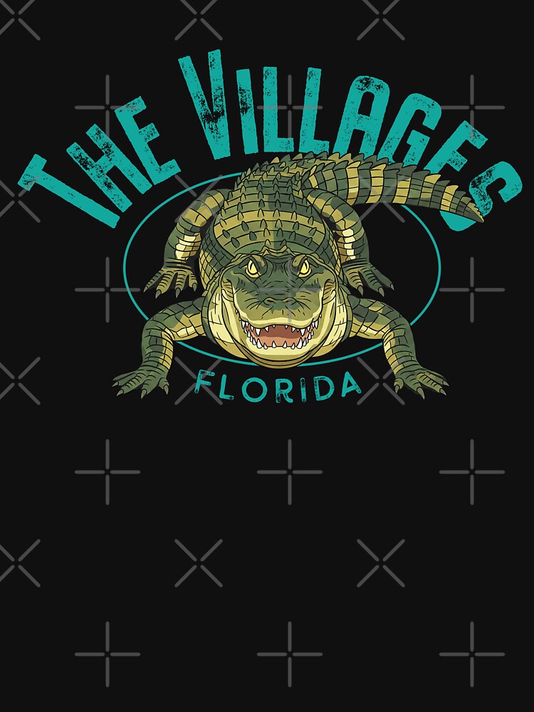 The Villages Florida Alligator Design by Futurebeachbum