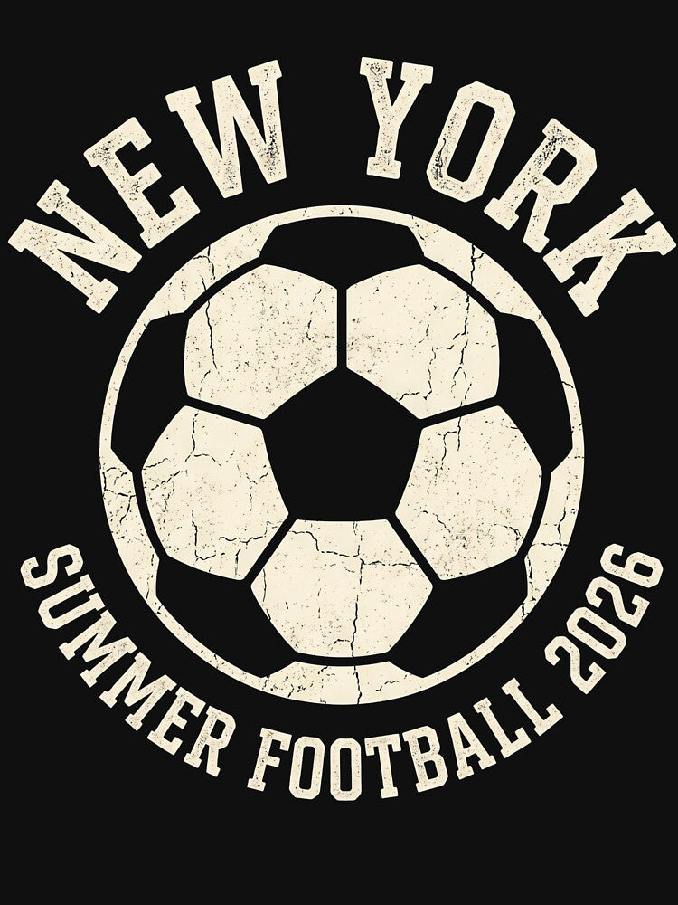 New York Summer Football 2026 Vintage Design by laughingshirts