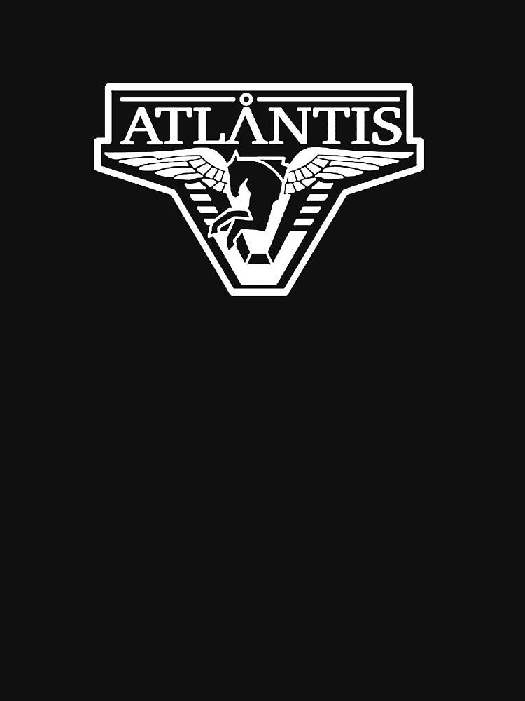 Stargate Atlantis White Logo by california-112