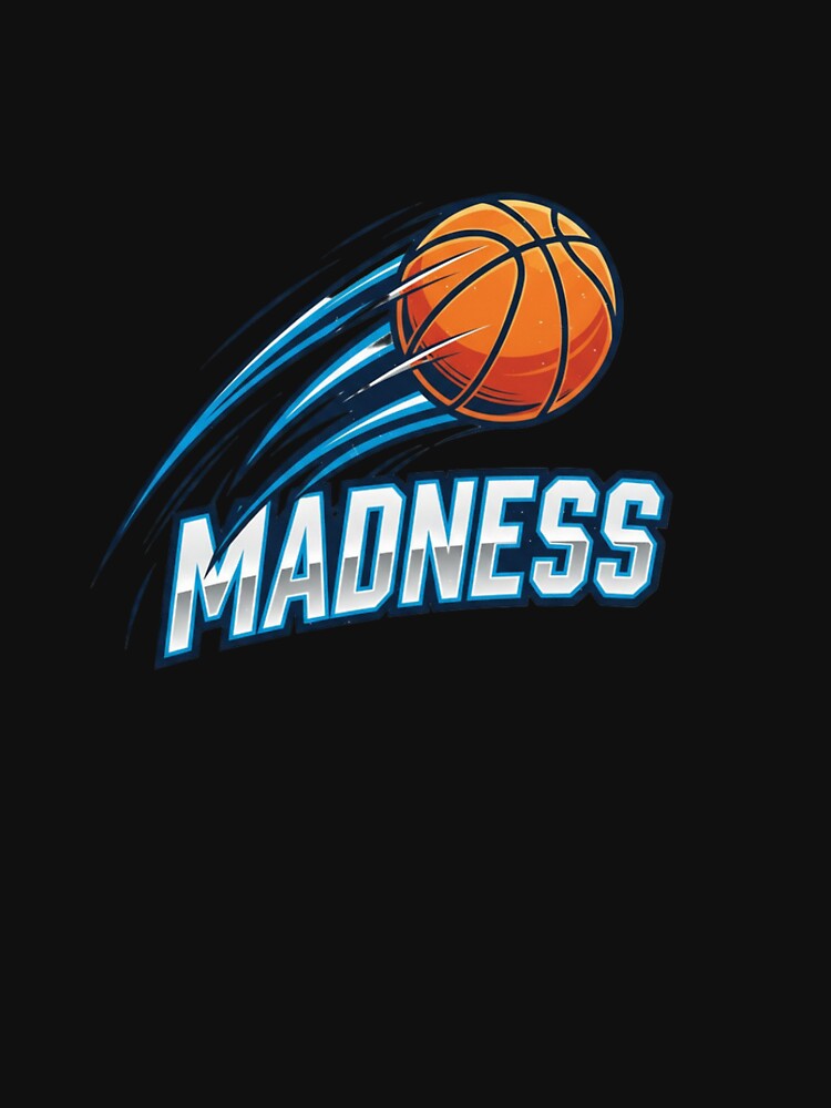 Retro Chrome March Madness Basketball Tournament Graphic by InkWeaveShop