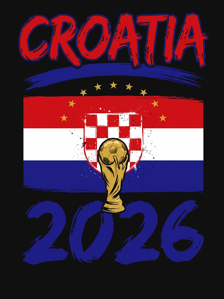 Croatia 2026 World Cup Football National Team Fan by SofenArt