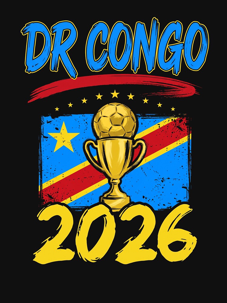 Dr Congo 2026 Football Supporters National Pride by SofenArt