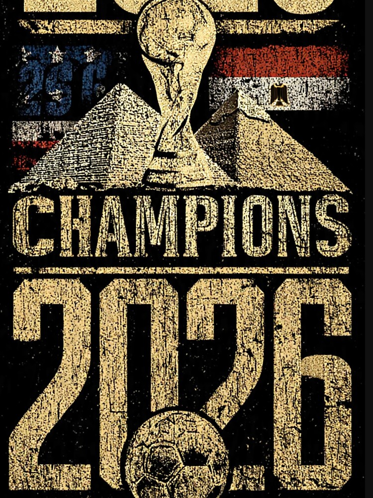 Retro 2026 USA Egypt Soccer Champions Vintage Distressed Design by BodaZZ