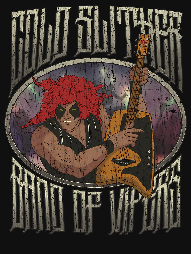 Retro 80s Glam Metal Co.ld S.lit.her Energy Inspired Artwork by BrianaLarson