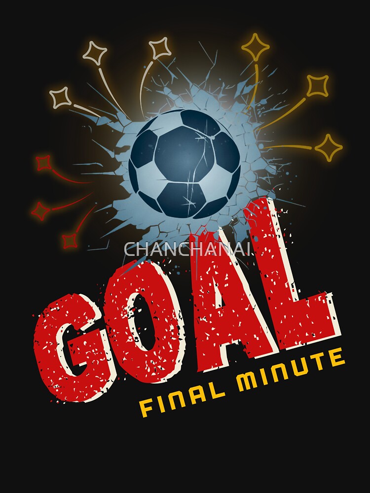 Final Minute Goal Soccer Shirt – World Football Championship Graphic Retro Sports Design by CHANCHANAI