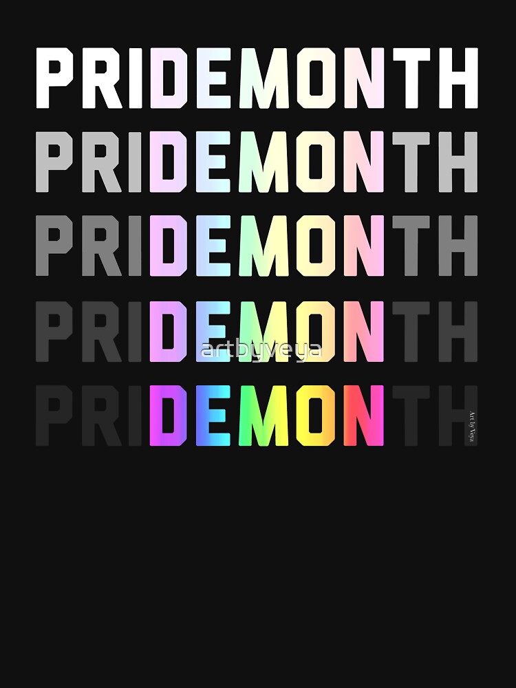 PriDEMONth rainbow by Art by Veya
