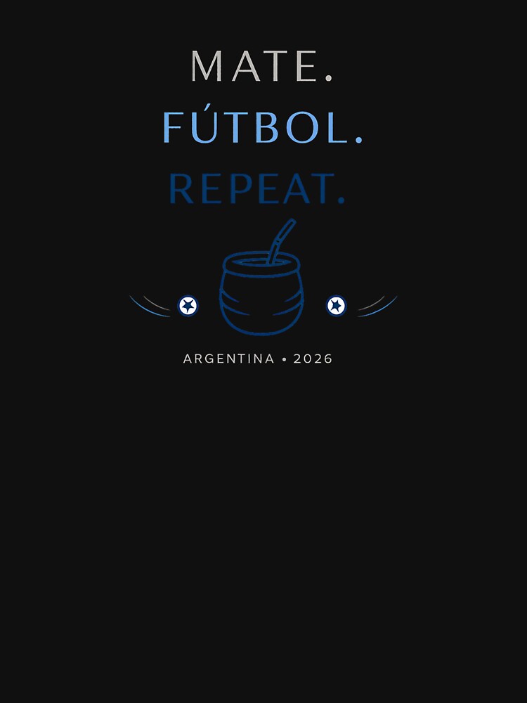 Argentina Football Mate Futbol Repeat Minimalist Design 2026.png by rebuZZ-Apparels-The Minimalistic Buzz
