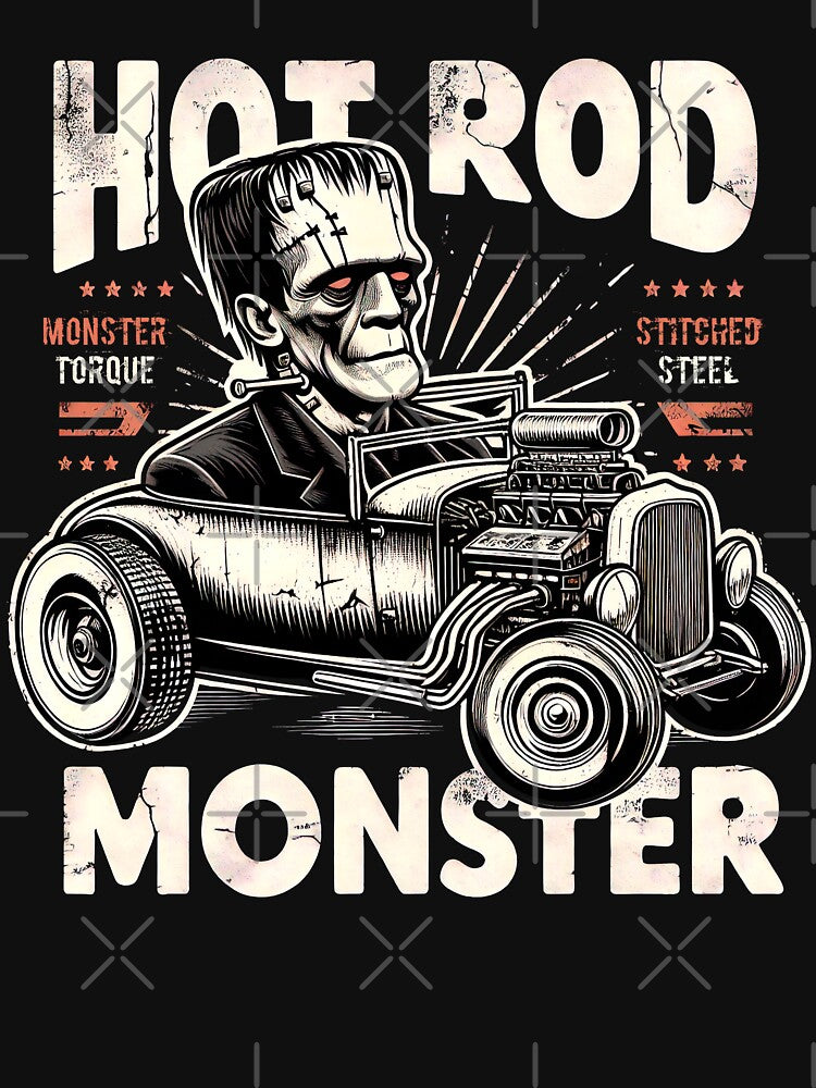 Frankenstein Hot Rod Monster Race Car by SpookshowDesign