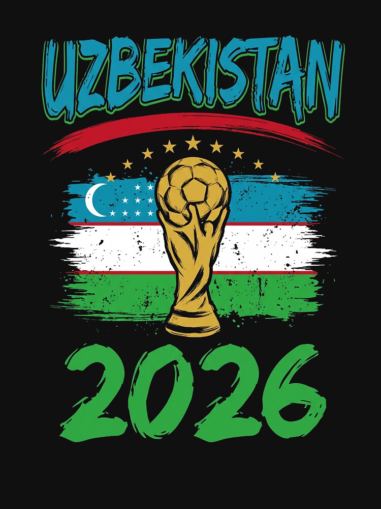 Uzbekistan 2026 World Cup Football Supporter by SofenArt
