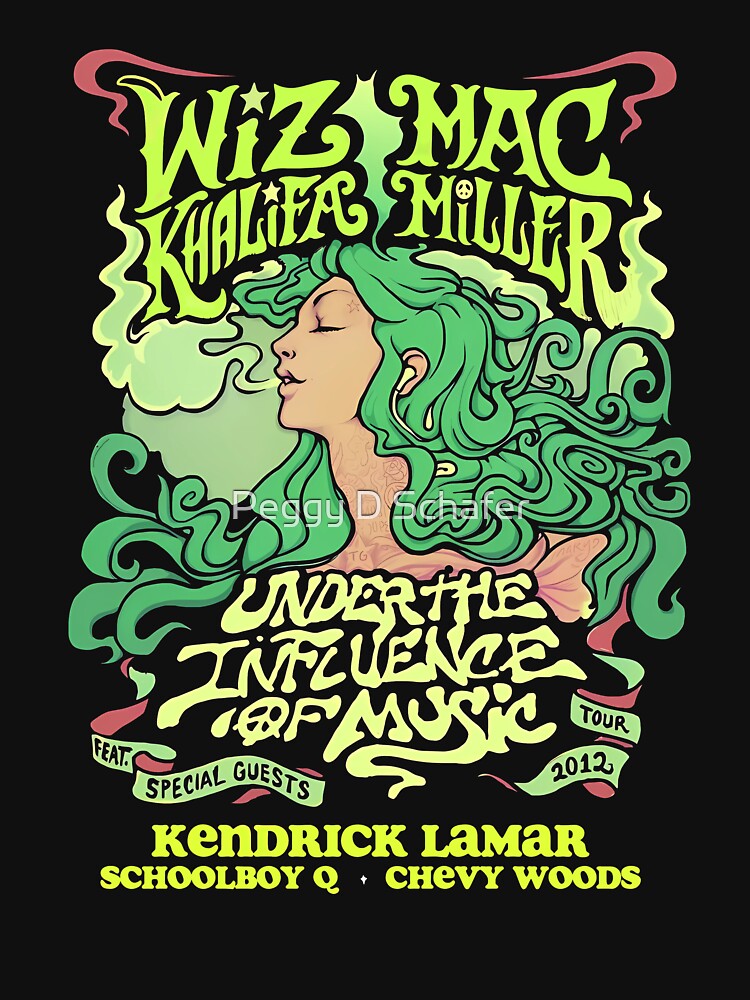 Mac Miller Wiz Khalifa by Peggy D Schafer