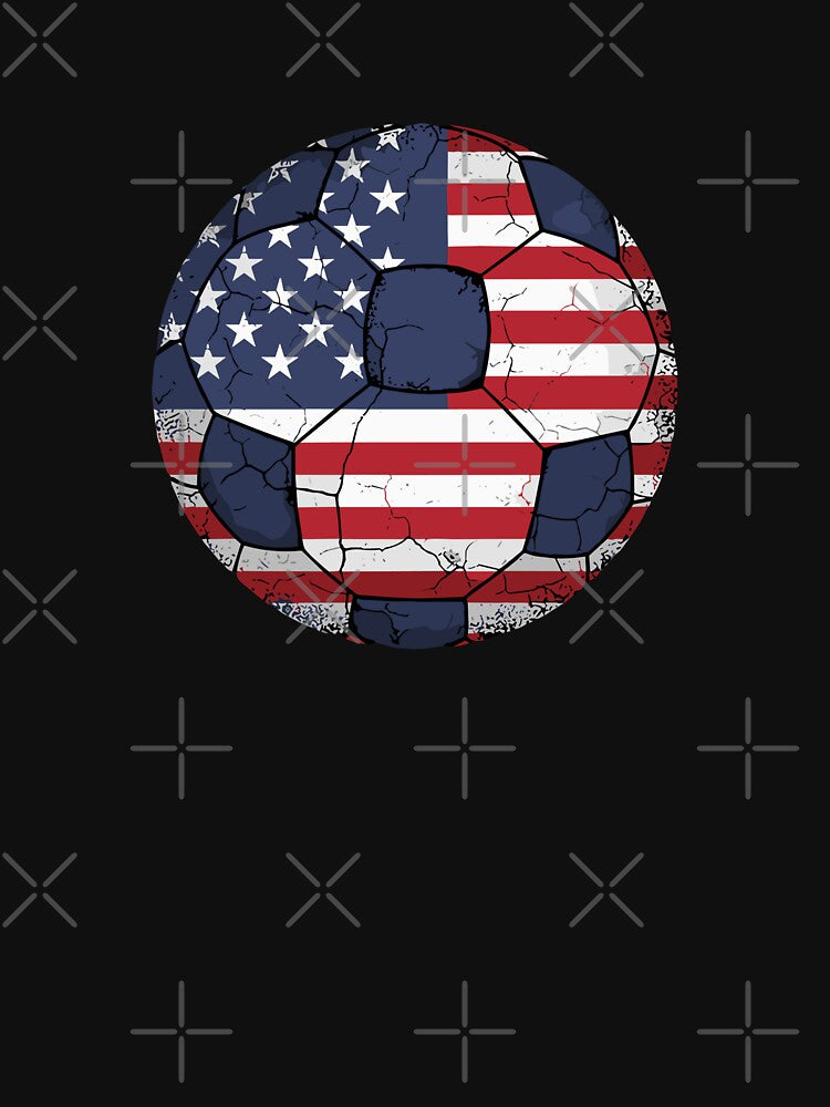 American Flag Soccer Ball USA Soccer Fan Patriotic Football by PopStars1993