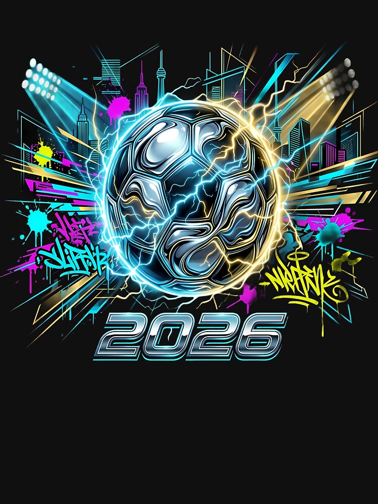 2026 Urban Soccer Elite - Futuristic Neon Football Championship Design by SupernovaNote