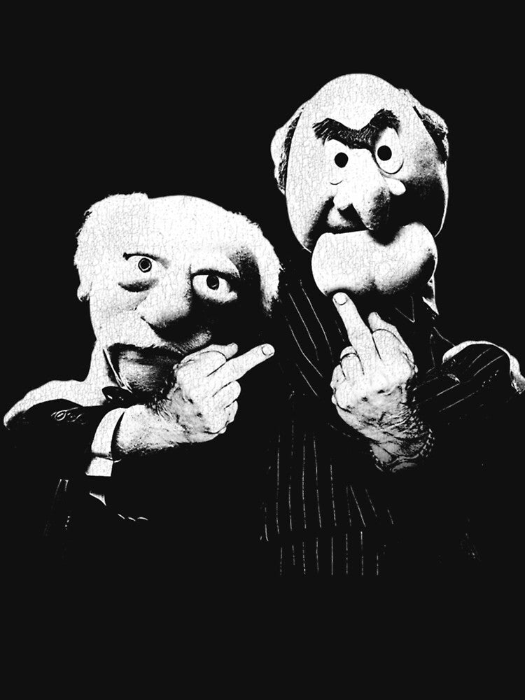 Statler And Waldorf Middle Finger by JoyHopkin