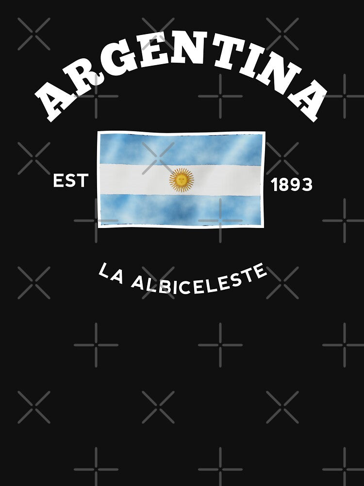 Argentina Football Vintage Athletic Aesthetic - Classic Retro La Albiceleste by sam0471