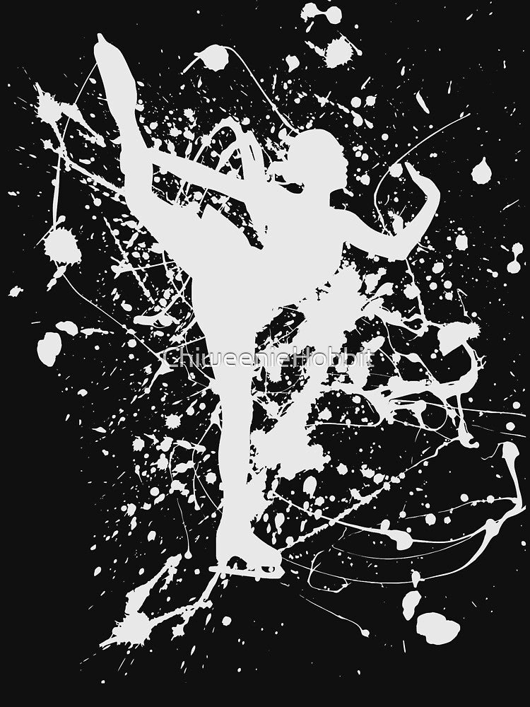 Paint Splatter Ice Skater by ChiweenieHobbit