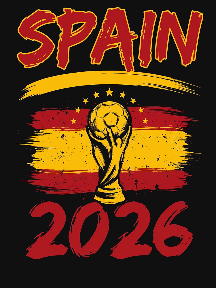 Spain 2026 World Cup Football Fan Spanish Supporter by SofenArt