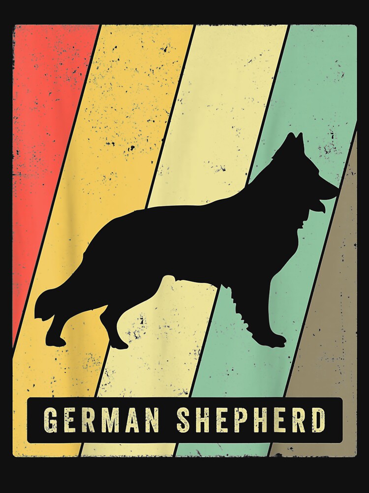 German Shepherd Dog Retro Vintage Gift by ninapfvu