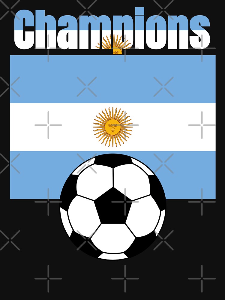 Argentina Champions Soccer Flag | Football Fan World Cup Design by Karim-Karem