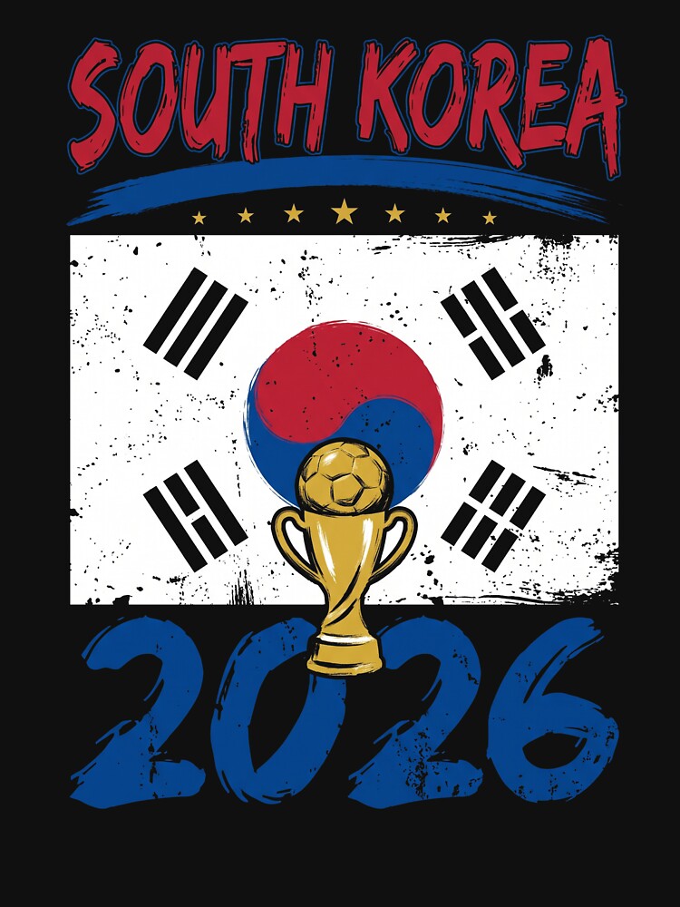 South Korea 2026 Football World Cup Supporter Fan by SofenArt