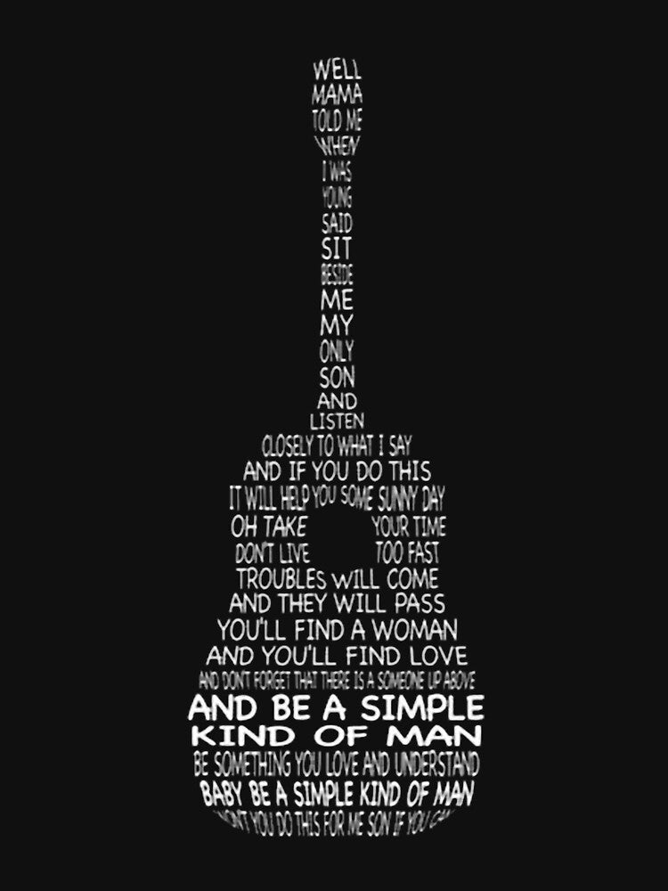 Band Simple Man Lyrics Viny by LauraHarrison46