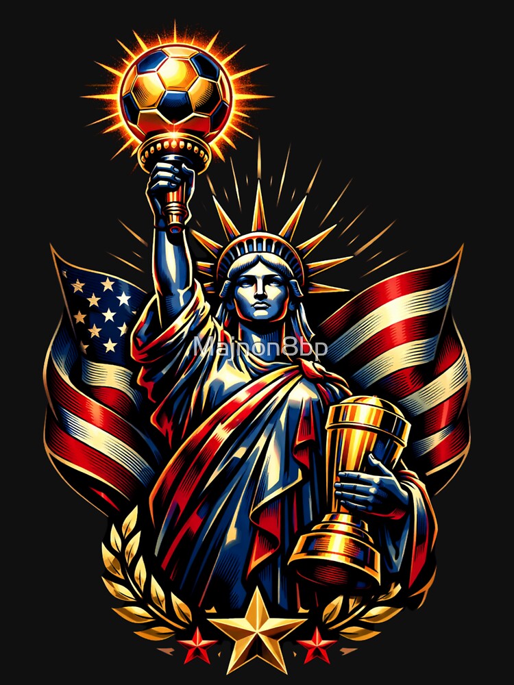 American Liberty Soccer 2026 Glory Retro Emblem by Majnon8bp