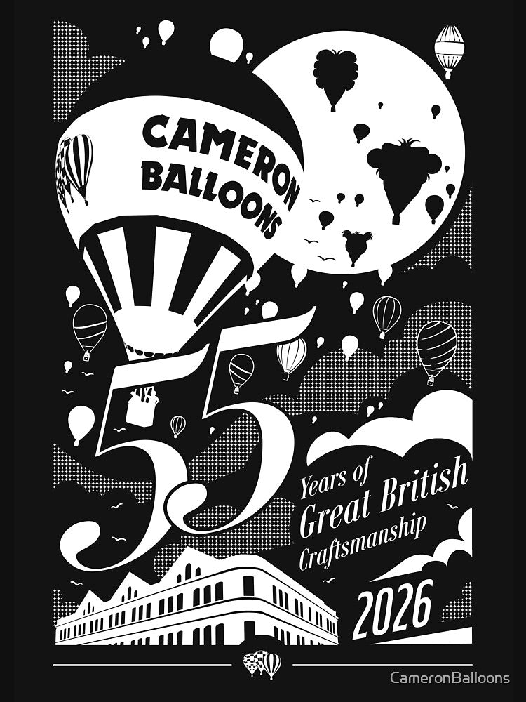 55 Years - White by CameronBalloons