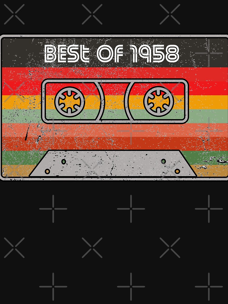 Best Of 1958 62th Birthday Gifts Cassette Tape Vintage by Akmloza