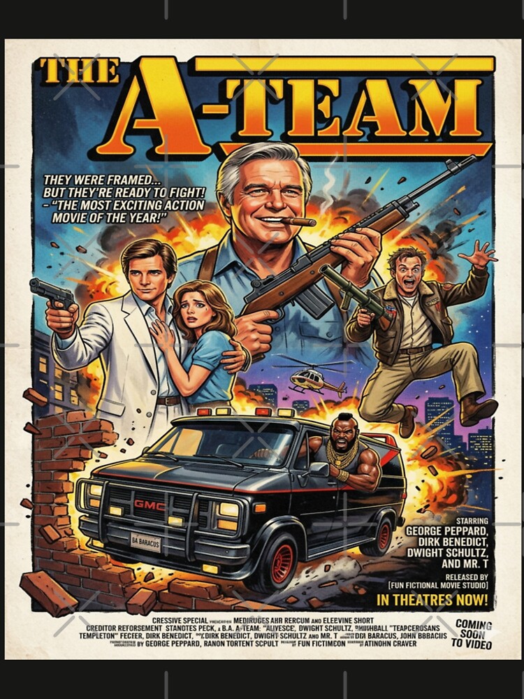 The A -Team (80s action poster style) by AlekiHaze