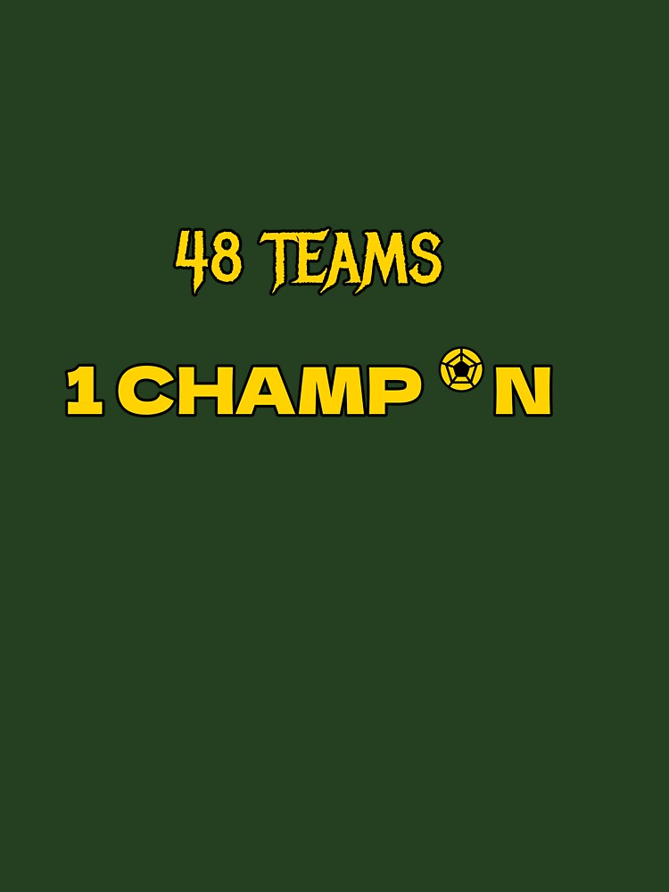 48 Teams 1 Champion World Cup 2026 Streetwear T-Shirt by Urban Edge Designs