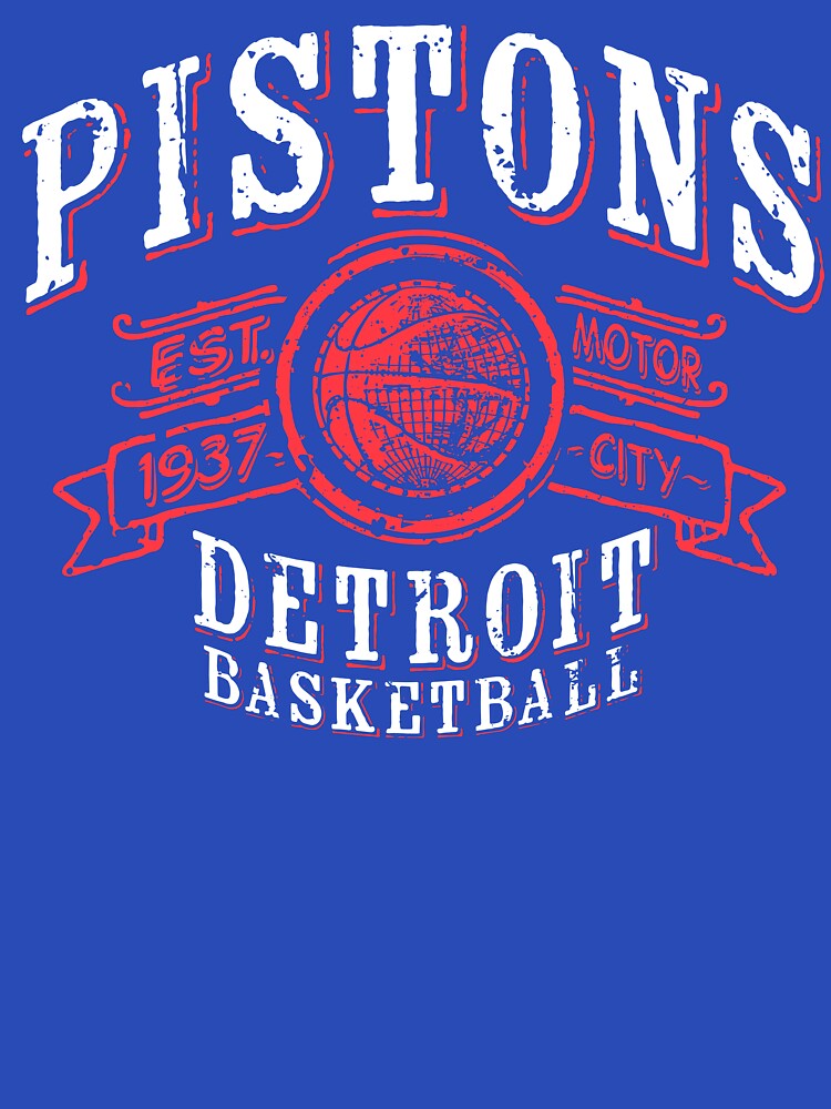 Pistons Vintage Basketball by BrewU
