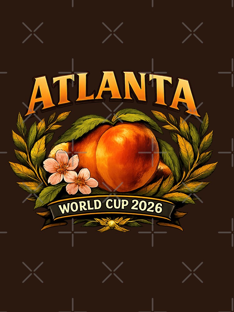 Atlanta 2026 World Cup Host City  — Georgia Peach Laurel Wreath by BrickByDream